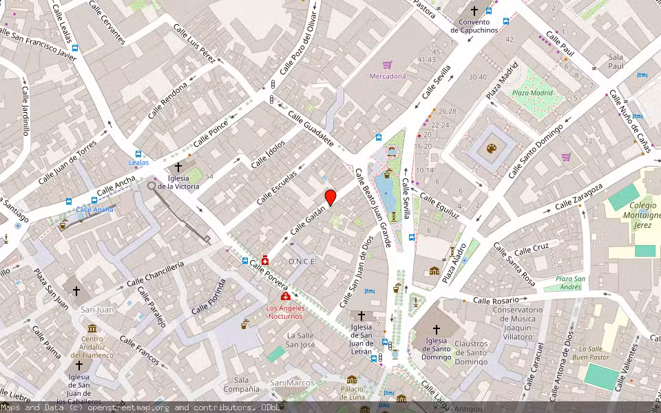 Mapa de Subasta Inmueble (Garaje) en Jerez De La Frontera, Cádiz