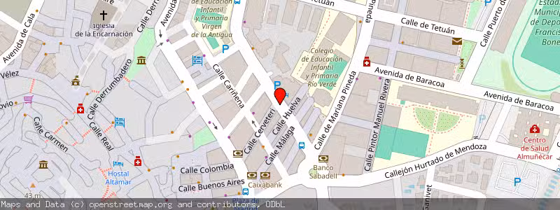 Mapa de Subasta de Inmueble (Local comercial) en Almuñecar, Granada 