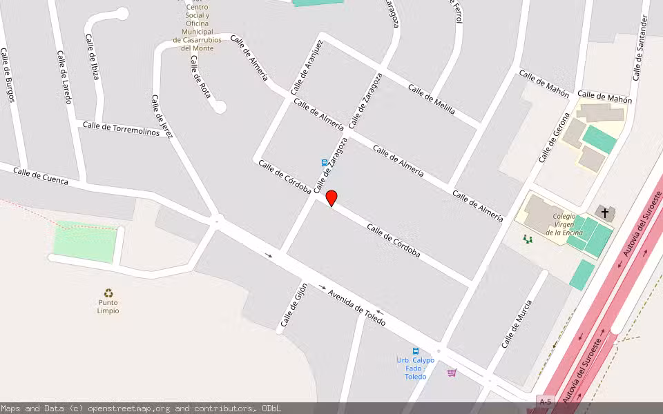 Mapa de Subasta Inmueble (Vivienda) en Casarrubios Del Monte, Toledo