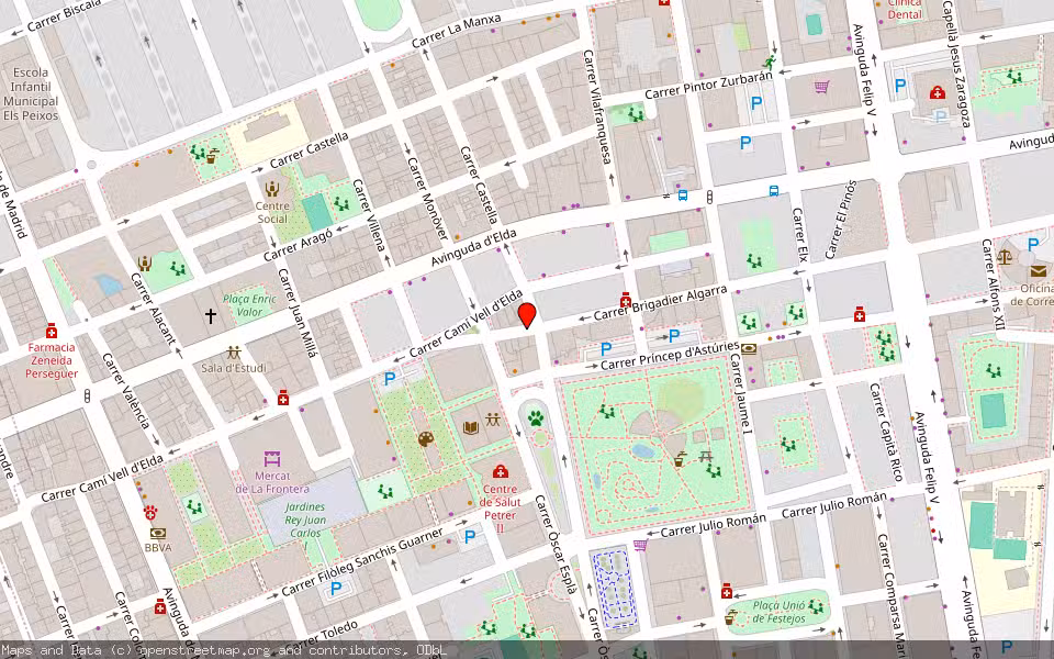 Mapa de Subasta Inmueble (Vivienda) en Petrer, Alicante/Alacant