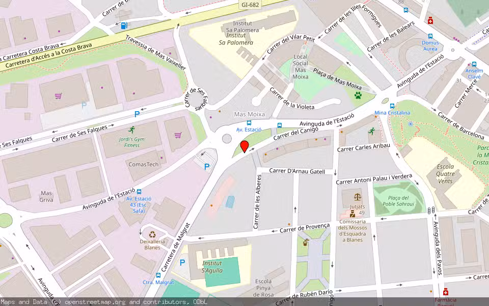 Mapa de Subasta Inmueble (Vivienda) en Blanes, Girona