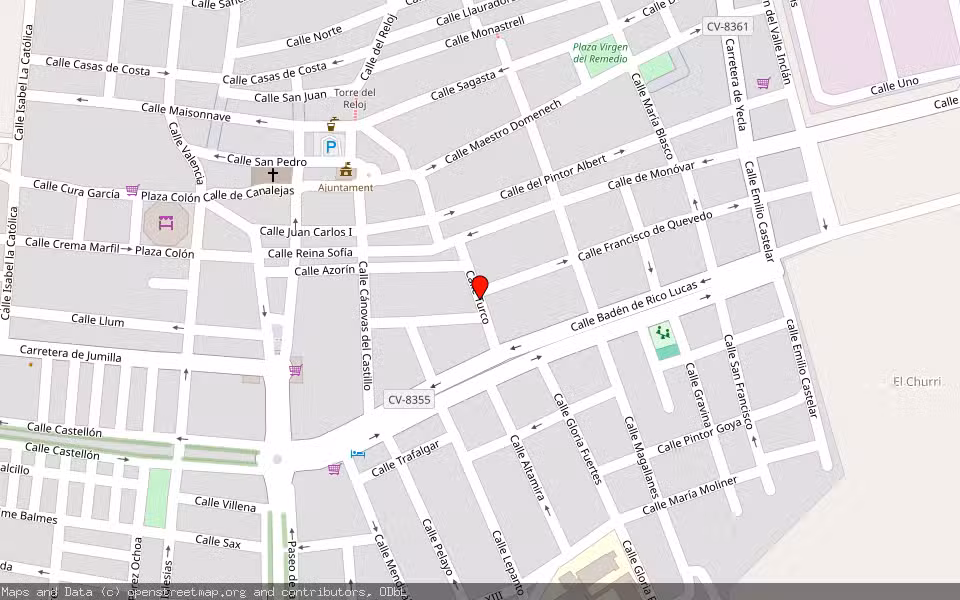 Mapa de Subasta Inmueble (Vivienda) en Pinoso, Alicante/Alacant