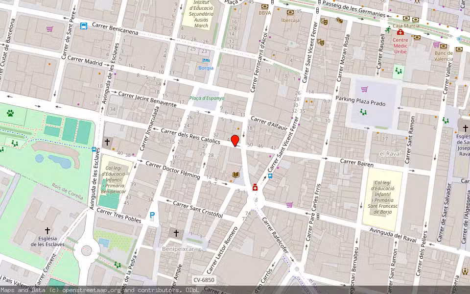 Mapa de Subasta Inmueble (Vivienda) en Gandia, Valencia/València