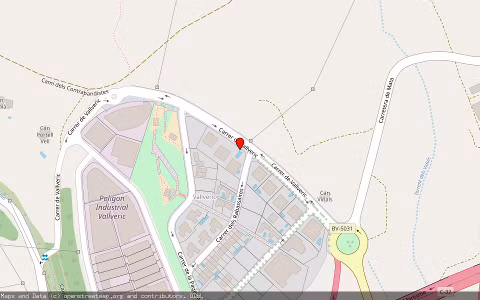 Mapa de Subasta Inmueble (Garaje) en Mataró, Barcelona