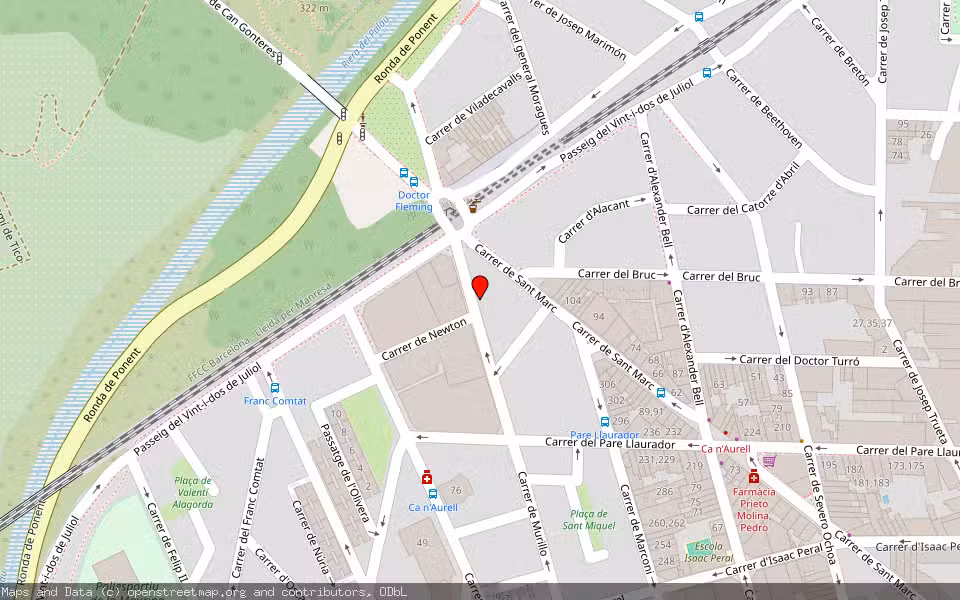 Mapa de Subasta Inmueble (Vivienda) en Terrassa, Barcelona