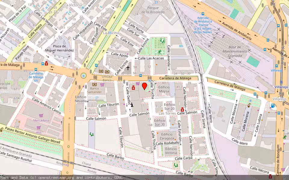 Mapa de Subasta Inmueble (Vivienda) en Granada