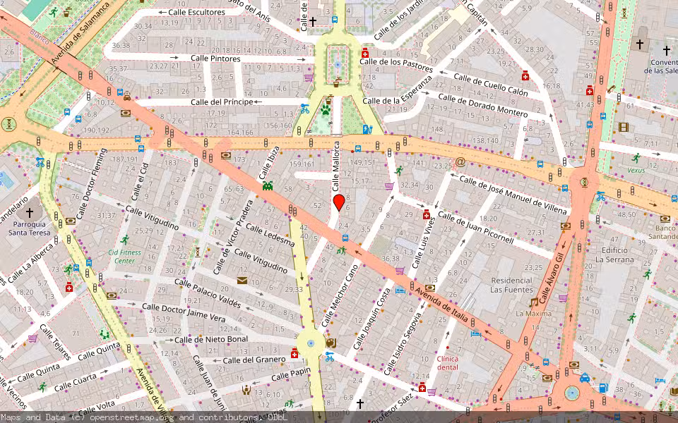 Mapa de Subasta Inmueble (Garaje) en Salamanca