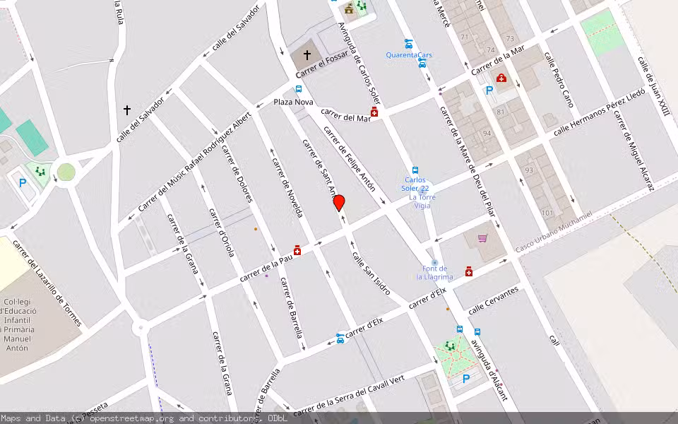 Mapa de Subasta Inmueble (Vivienda) en Mutxamel, Alicante/Alacant