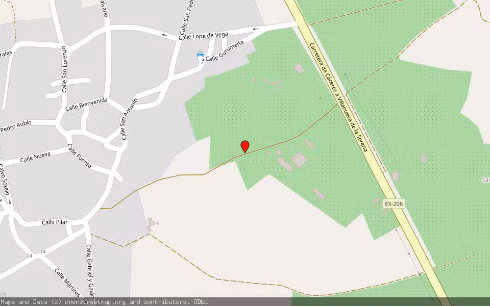 Mapa de Subasta Inmueble (Otros) en Valdefuentes, Cáceres