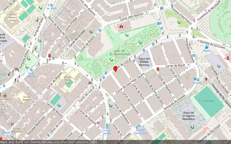 Mapa de Subasta Inmueble (Vivienda) en Badalona, Barcelona