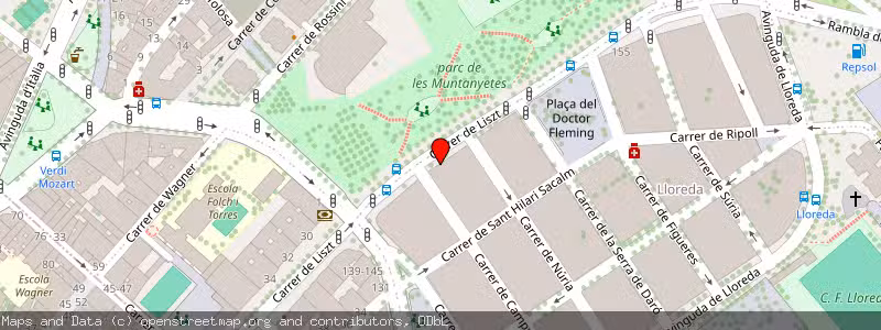 Mapa de Subasta de Inmueble (Vivienda) en Badalona, Barcelona 