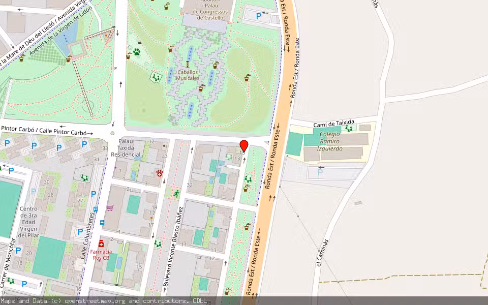 Mapa de Subasta Inmueble (Vivienda) en Castellon De La Plana, Castellón/Castelló