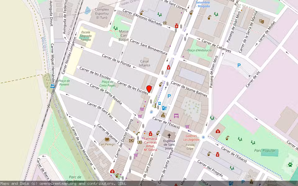 Mapa de Subasta Inmueble (Vivienda) en La Llagosta, Barcelona