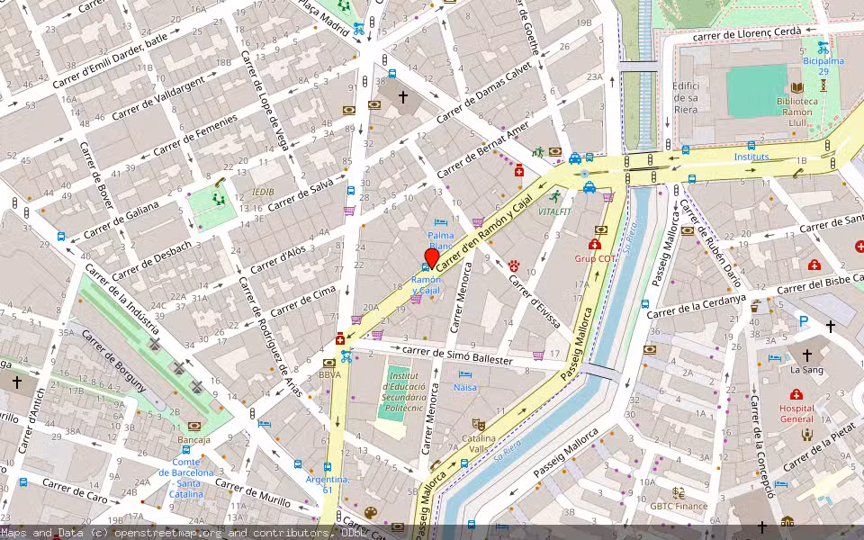 Mapa de Subasta Inmueble (Garaje) en Palma De Mallorca, Illes Balears