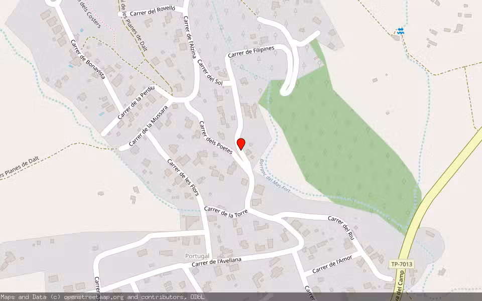 Mapa de Subasta Inmueble (Solar) en Alforja, Tarragona