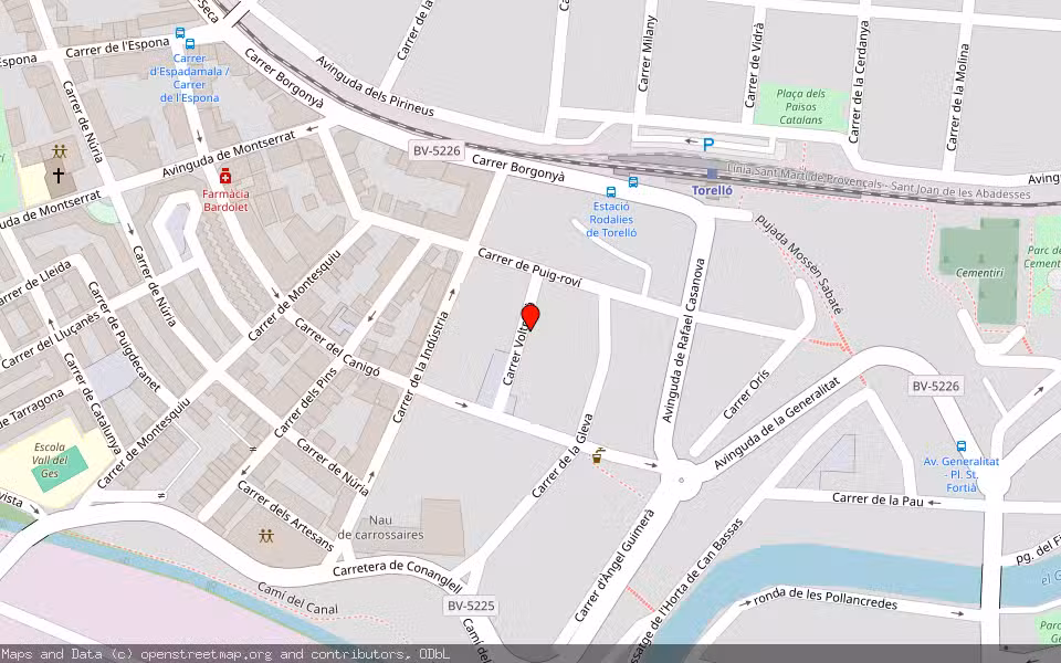 Mapa de Subasta Inmueble (Local comercial) en Torello, Barcelona