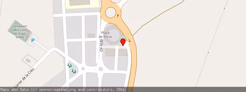 Mapa de Subasta de Inmueble (Garaje) en Vall D’alba, Castellón 