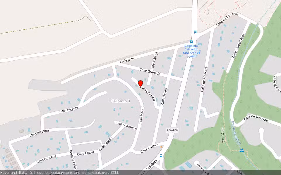 Mapa de Subasta Inmueble (Vivienda) en Godelleta, Valencia/València