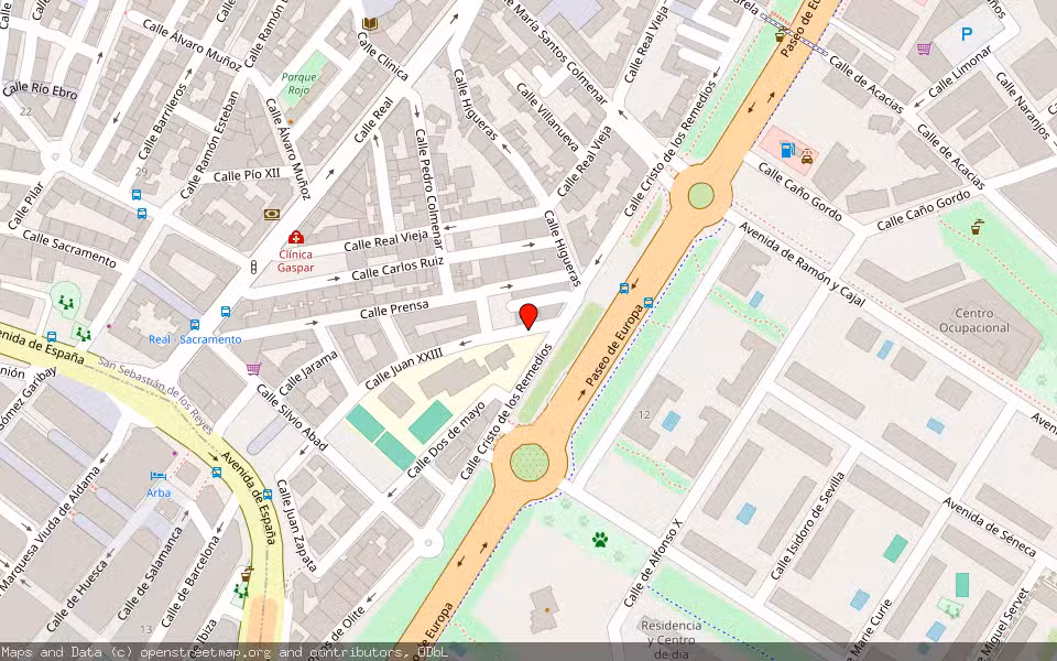 Mapa de Subasta Inmueble (Vivienda) en San Sebastian De Los Reyes, Madrid