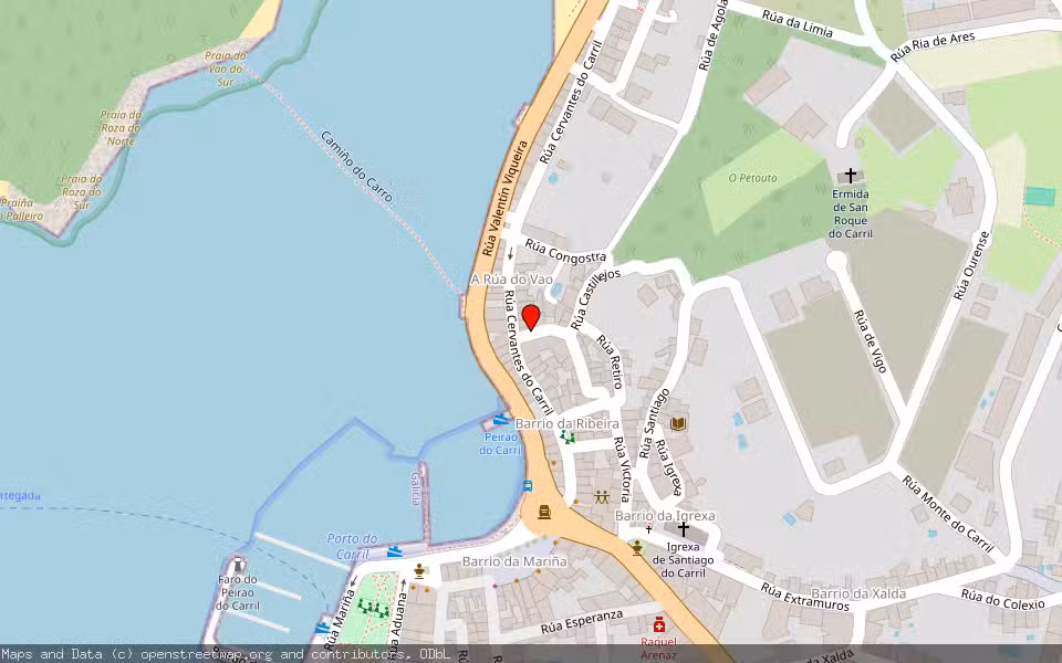 Mapa de Subasta Inmueble (Garaje) en Carril, Vilagarcía De Arousa, Pontevedra
