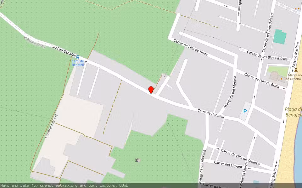 Mapa de Subasta Inmueble (Garaje) en Almassora, Castellón/Castelló