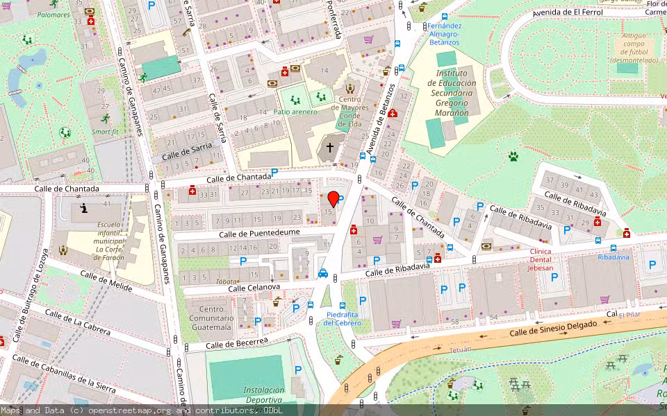 Mapa de Subasta Inmueble (Local comercial) en Madrid