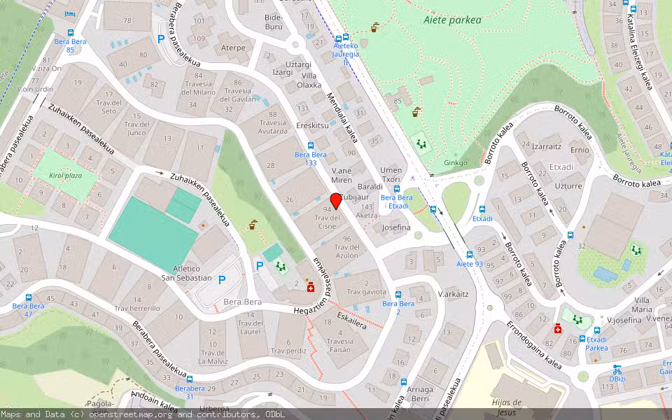 Mapa de Subasta Inmueble (Garaje) en Donostia, Gipuzkoa