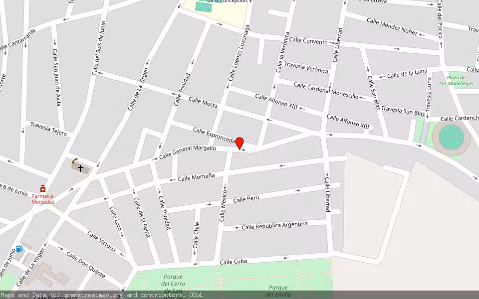 Mapa de Subasta Inmueble (Vivienda) en Valdepeñas, Ciudad Real