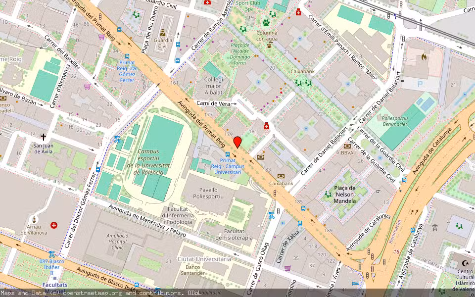 Mapa de Subasta Inmueble (Local comercial) en Valencia, Valencia/València