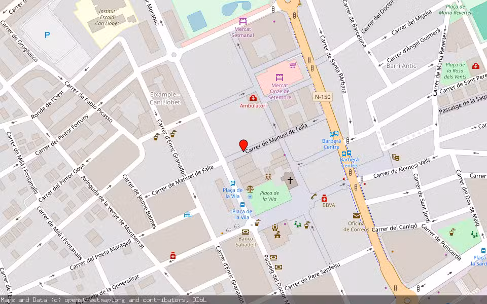 Mapa de Subasta Inmueble (Vivienda) en Barberà Del Vallès, Barcelona
