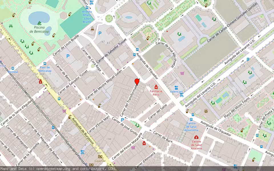 Mapa de Subasta Inmueble (Vivienda) en Valencia, Valencia/València