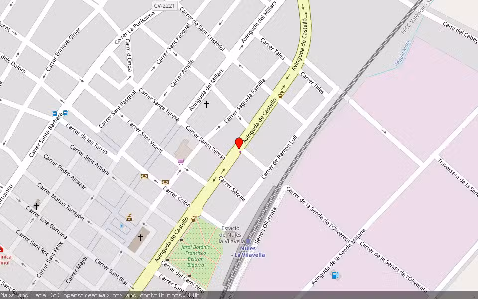 Mapa de Subasta Inmueble (Vivienda) en Nules, Castellón/Castelló