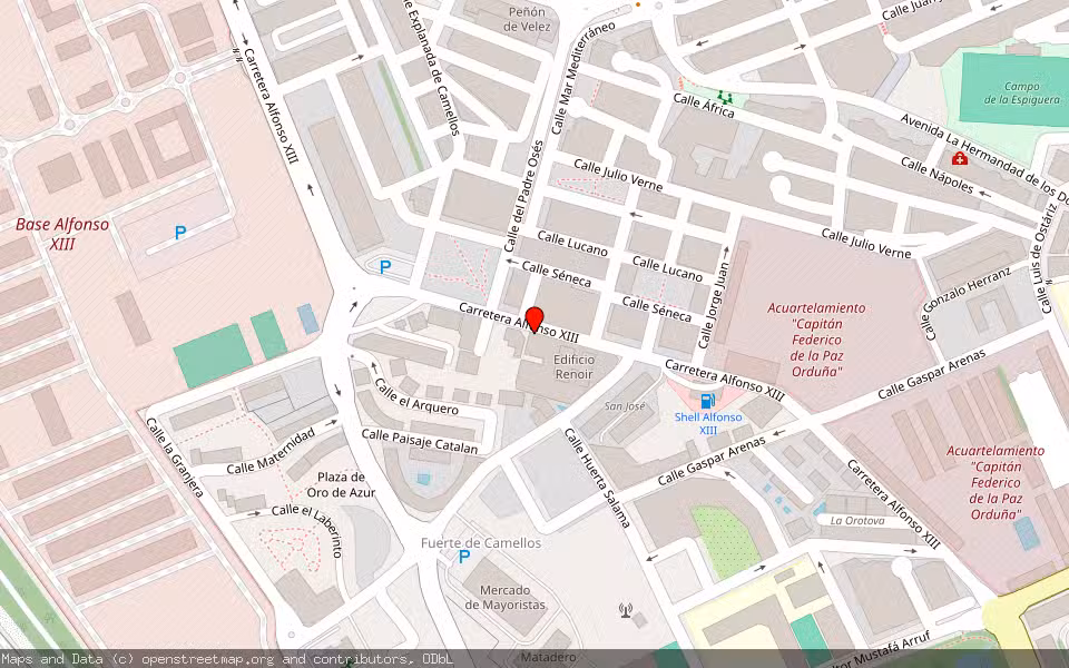 Mapa de Subasta Inmueble (Vivienda) en Melilla