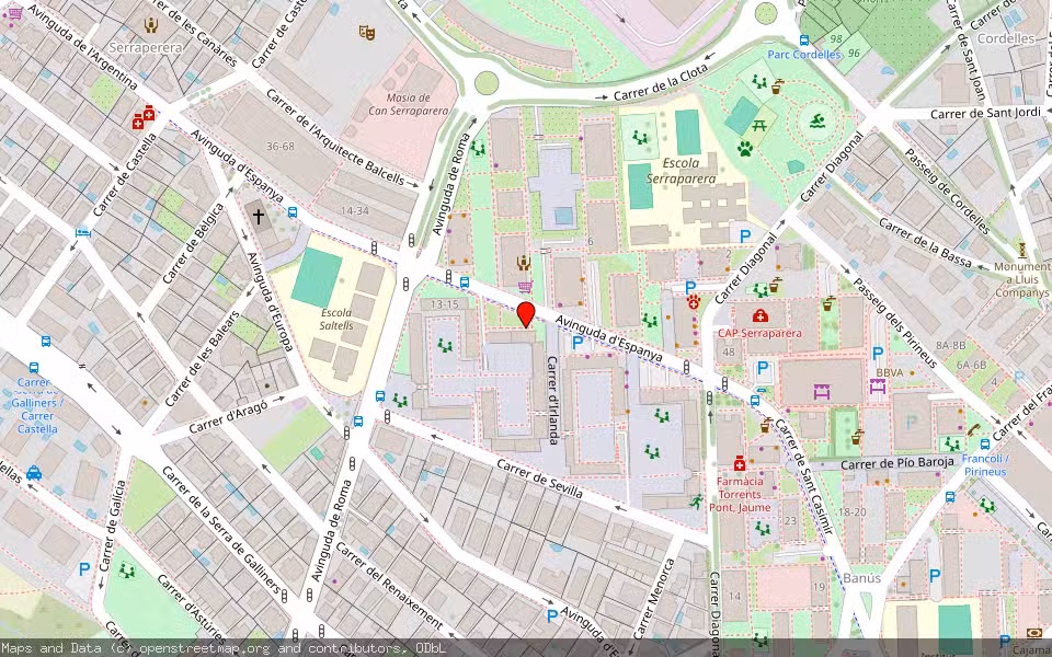 Mapa de Subasta Inmueble (Vivienda) en Cerdanyola Del Vallès, Barcelona