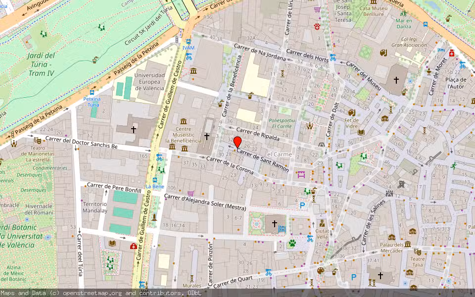 Mapa de Subasta Inmueble (Solar) en Valencia, Valencia/València