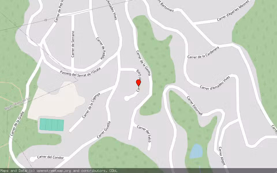 Mapa de Subasta Inmueble (Vivienda) en L'ametlla Del Valles, Barcelona