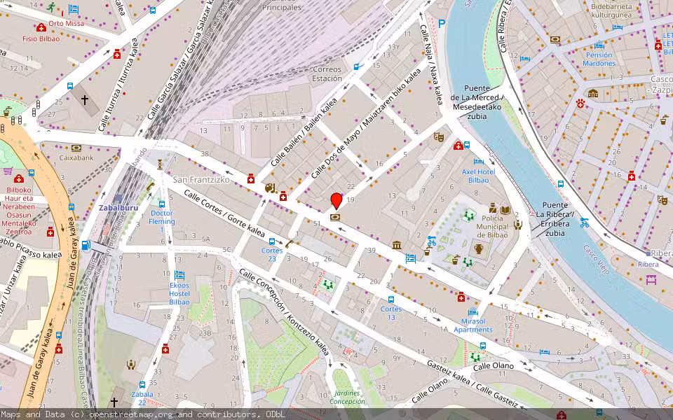 Mapa de Subasta Inmueble (Vivienda) en Bilbao, Bizkaia