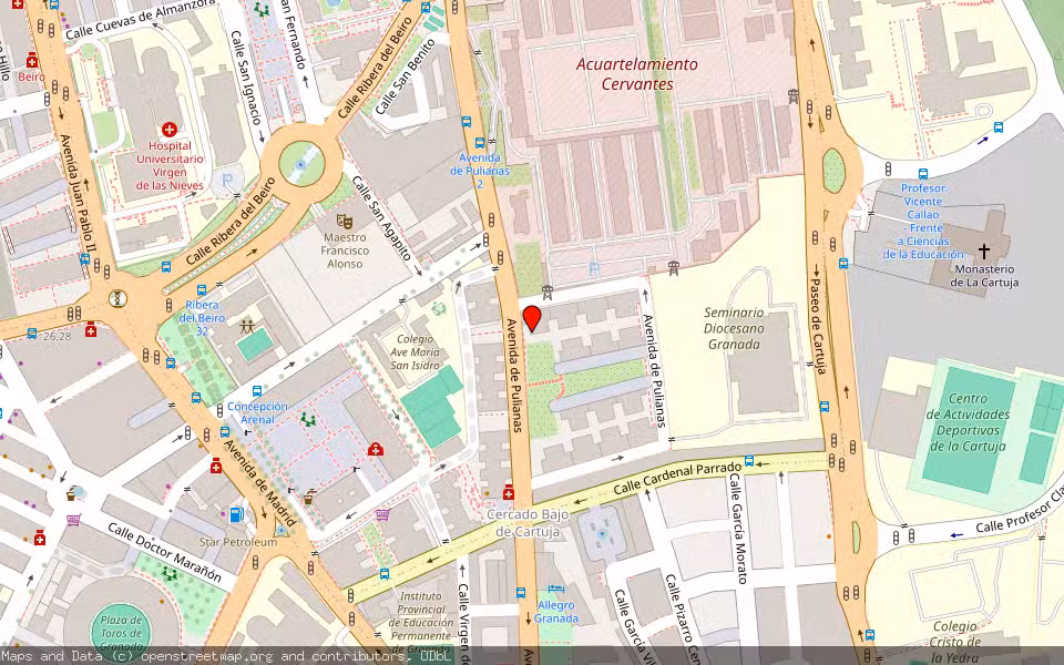 Mapa de Subasta Inmueble (Local comercial) en Granada