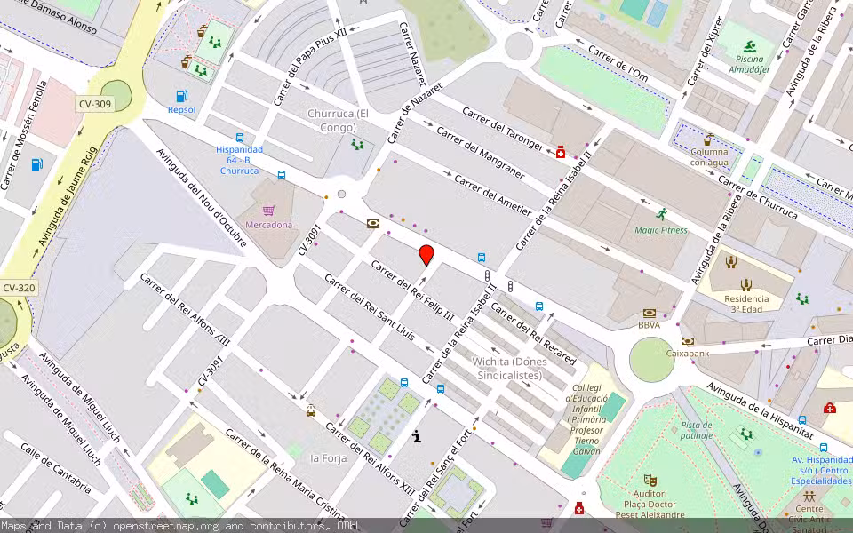 Mapa de Subasta Inmueble (Vivienda) en Puerto De Sagunto, Valencia/València