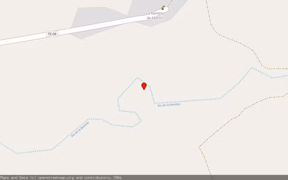Mapa de Subasta Inmueble (Finca rústica) en Paraje La Rambla De Martin - Municipio Martin Del Rio, Teruel