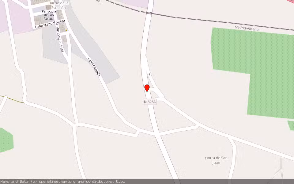 Mapa de Subasta Inmueble (Finca rústica) en Novelda, Alicante/Alacant