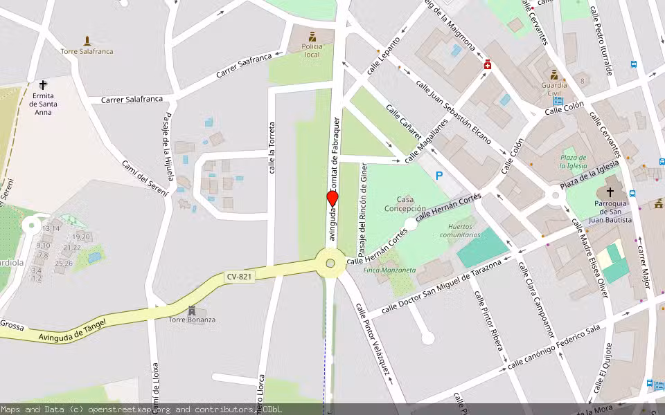 Mapa de Subasta Inmueble (Garaje) en Sant Joan D'alacant, Alicante/Alacant