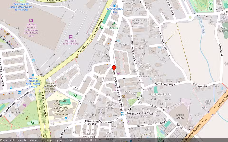Mapa de Subasta Inmueble (Vivienda) en Torrelavega, Cantabria
