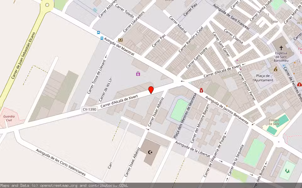 Mapa de Subasta Inmueble (Vivienda) en Benicarló, Castellón/Castelló