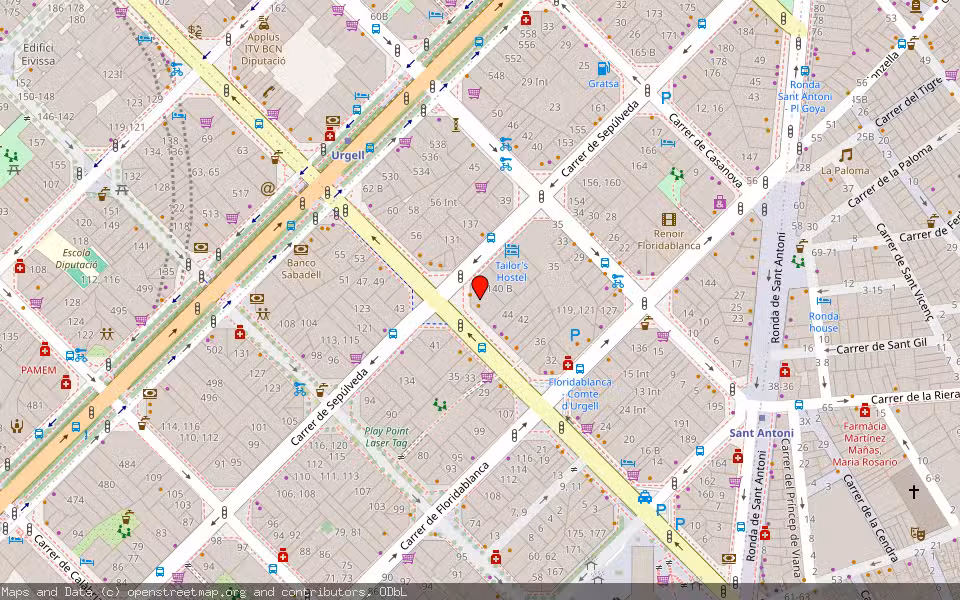 Mapa de Subasta Inmueble (Garaje) en Barcelona