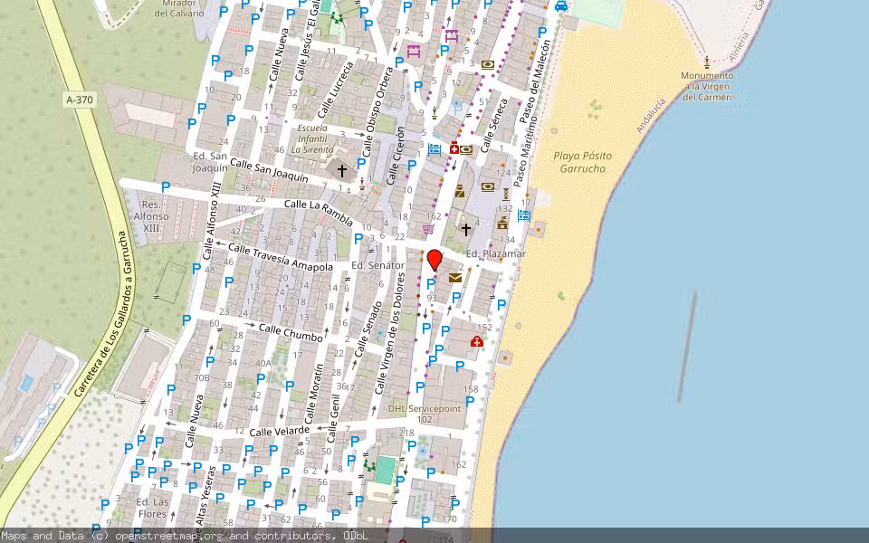 Mapa de Subasta Inmueble (Vivienda) en Garrucha, Almería