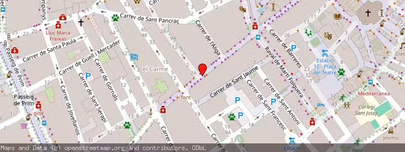 Mapa de Subasta de Inmueble (Local comercial) en Reus, Tarragona 