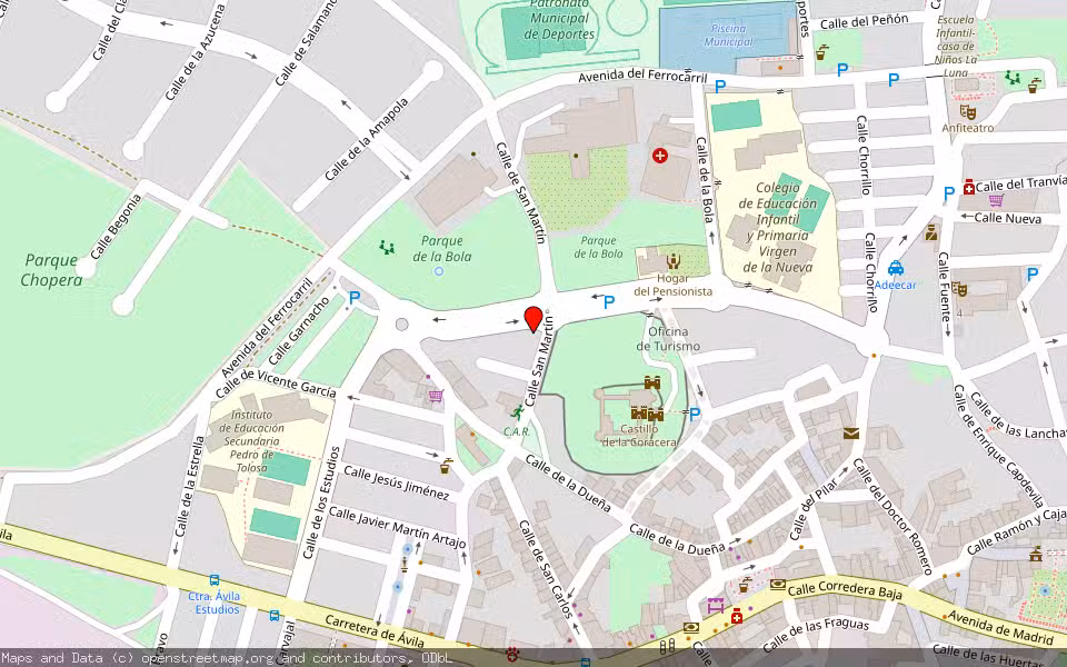 Mapa de Subasta Inmueble (Vivienda) en San Martin De Valdeiglesias, Madrid