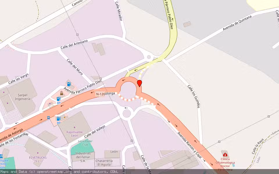 Mapa de Subasta Inmueble (Garaje) en San Andrés Del Rabanedo, León