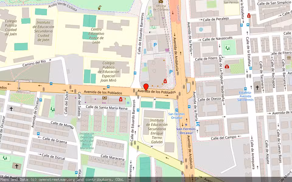 Mapa de Subasta Inmueble (Garaje) en Madrid